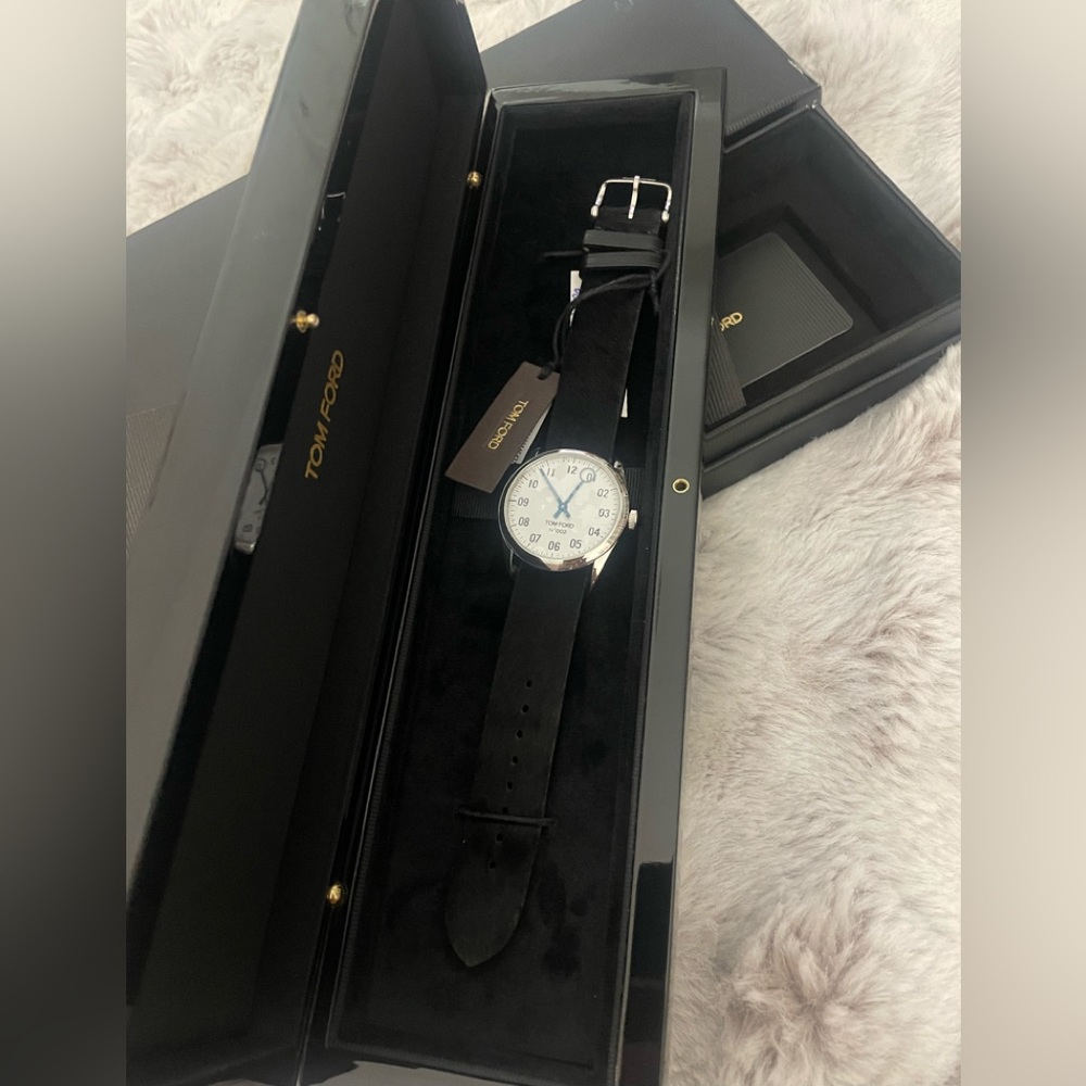 Tom Ford Unisex White Dial Quartz Watch - Picture 6 of 13